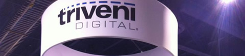Triveni Digital exhibit booth Triveni Digital exhibit booth
