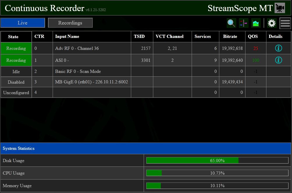 StreamScope MT-60 Continuous Recorder