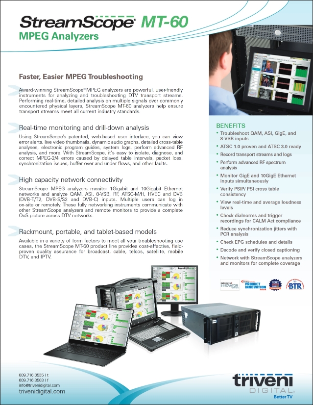 StreamScope MT-60 brochure StreamScope MT-60 brochure