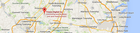 Click to view map. Triveni Digital Map