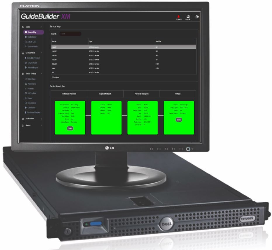 GuideBuilder XM ATSC 3.0 signaling and announcement system